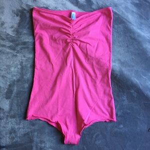 American Apparel Strapless Bodysuit